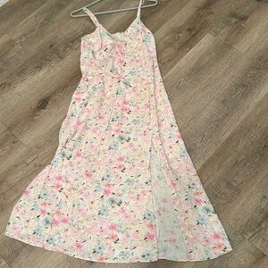 Floral Print Long Summer Dress